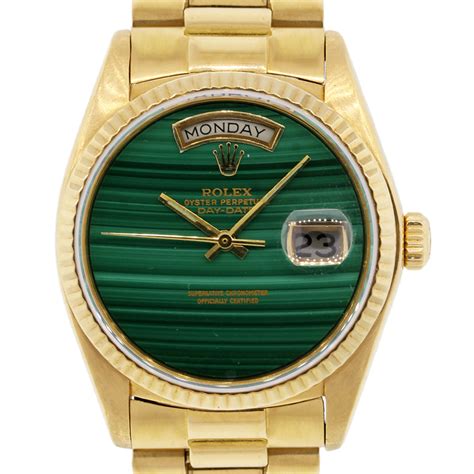 rolex malachite dials